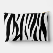Moderne Zebraprint Cosmetictas - Stijlvol Abstract Etui (Achterkant)