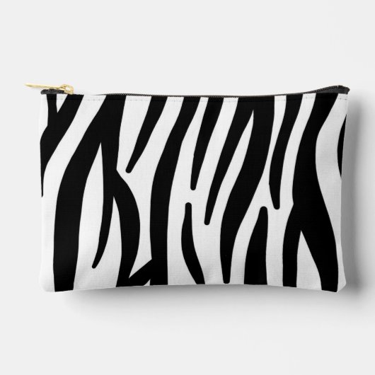 Moderne Zebraprint Cosmetictas - Stijlvol Abstract Etui (Voorkant)