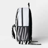 Moderne Zebraprint Rugzak - Krachtige Abstracte Di (Rechts)