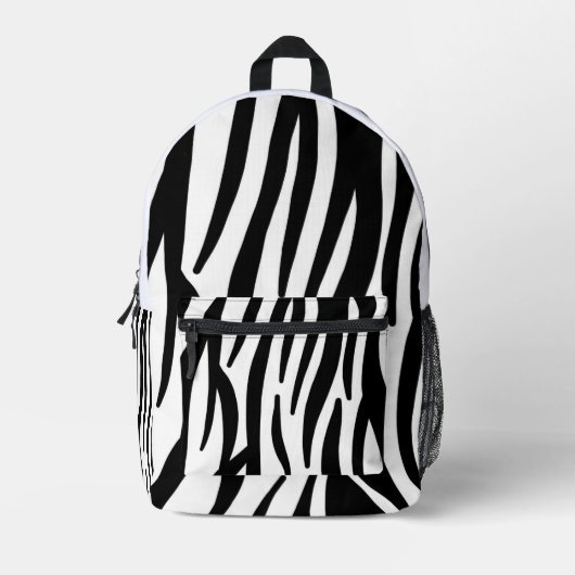 Moderne Zebraprint Rugzak - Krachtige Abstracte Di (Voorkant)