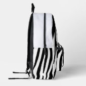 Moderne Zebraprint Rugzak - Krachtige Abstracte Di (Links)