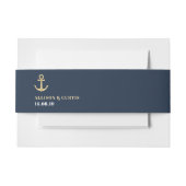 moderne zee-bukband voor scheepvaart uitnodigingen wikkel (Voorkant Voorbeeld)