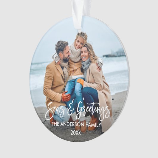 Moderne Zeeen en foto's voor penseelscript Ornament (voorkant)