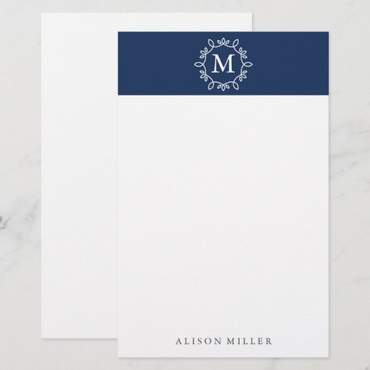 Moderne zeemacht briefpapier (Voorkant / Achterkant)