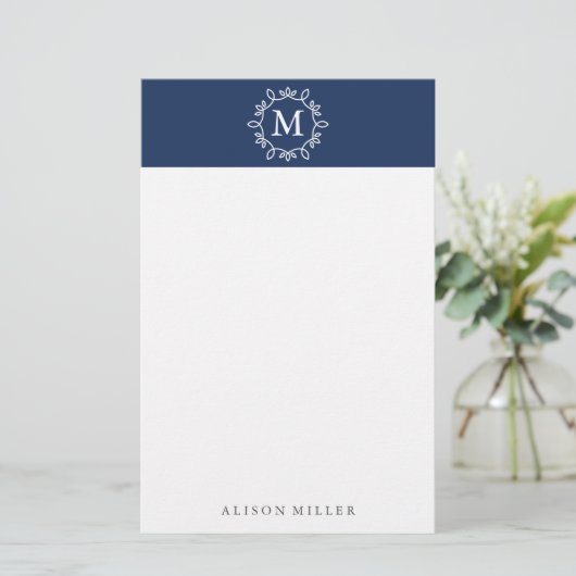 Moderne zeemacht briefpapier (Staand voorkant)