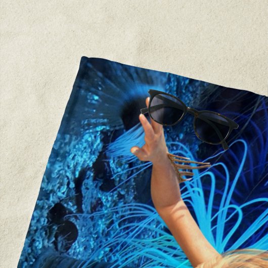 Moderne zeemeerminnen strandlaken (In situ)