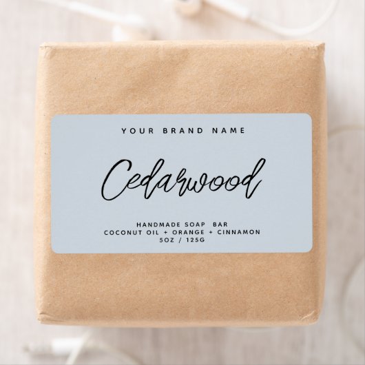 Moderne zeep, eenvoudig elegant cosmetisch etiket (Insitu)