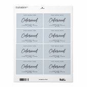 Moderne zeep, eenvoudig elegant cosmetisch etiket (Full Sheet)