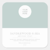 Moderne zeep Square Stickers (Voorkant)