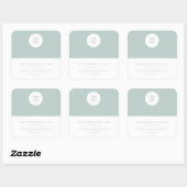 Moderne zeep Square Stickers (Vel)