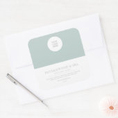 Moderne zeep Square Stickers (Envelop)