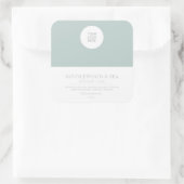 Moderne zeep Square Stickers (Tas)