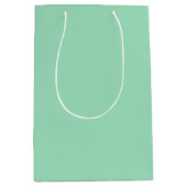 Moderne zeeschuim groene effen kleur medium cadeauzakje (Voorkant)
