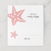 Moderne Zeester Trouwtafel Nummer Plaatskaart Plaatskaartje (Buitenkant ongevouwen)