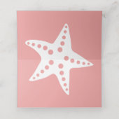 Moderne Zeester Trouwtafel Nummer Plaatskaart Plaatskaartje (Binnenkant ongevouwen)