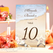 Moderne zeesterren en schelpen Tropische strand br Kaart