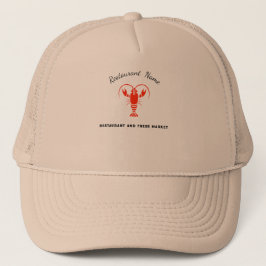 Moderne zeevruchten Restaurants & Market crayfish Trucker Pet