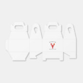 Moderne zeevruchten welkom Lobster sushi aangepast Bedankdoosjes (Uitgevouwen)