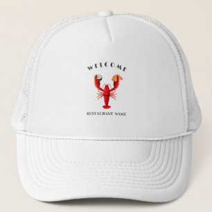 Moderne zeevruchten welkom Lobster sushi aangepast Trucker Pet
