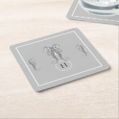 Moderne zeezeesoorten kartonnen onderzetters (Schuin)