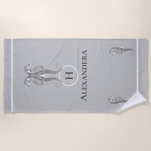 Moderne zeezeesoorten strandlaken (Voorkant)