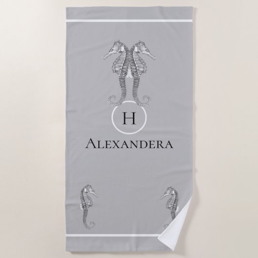 Moderne zeezeesoorten strandlaken (Voorkant)