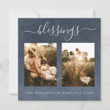 Moderne Zegeningen Donkerblauwe Kerst Foto Vakanti