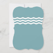 Moderne zeilboot nautische Baby shower uitnodiging (Achterkant)