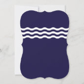 Moderne zeilboot nautische Baby shower uitnodiging (Achterkant)