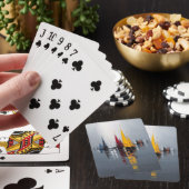 Moderne zeilboten pokerkaarten (Insitu)