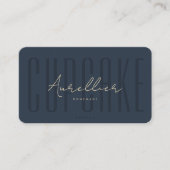 Moderne zelfgemaakte cupcake bakkerij cateraar don visitekaartje (Voorkant)