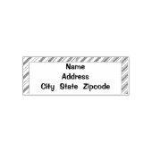 Moderne zelfinkende rubberen stempel (Design)