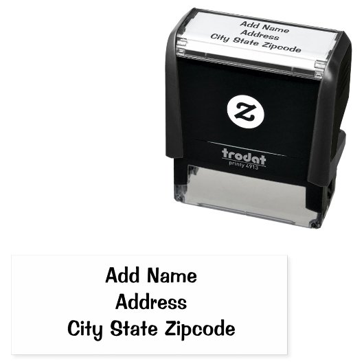 Moderne Zelfinking Rubber Stamp Zelfinktende Stempel