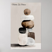 Moderne Zen Balans Poster (Voorkant)