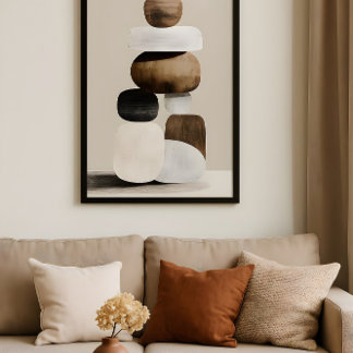 Moderne Zen Balans Poster