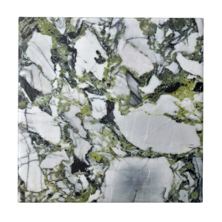 Moderne Zen Groene Edelsteen Witte Kwarts en Onyx Tegeltje