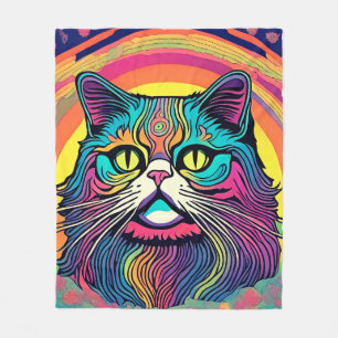 Moderne Zen Kat Fleece Deken