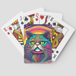 Moderne zen kat pokerkaarten