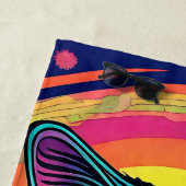 Moderne zen kat strandlaken (In situ)