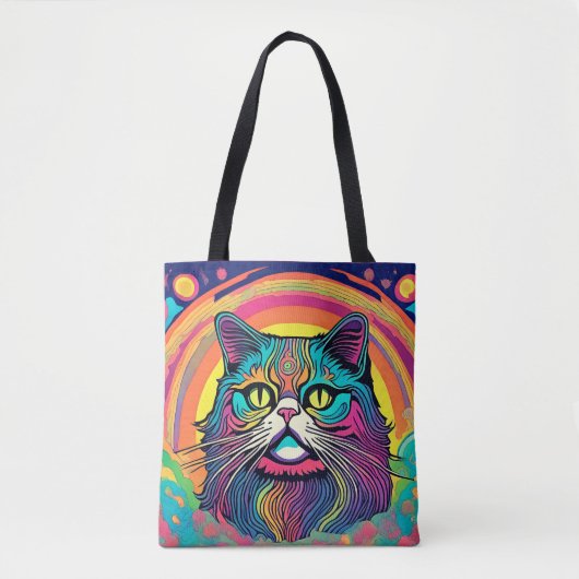 Moderne zen kat tote bag (Voorkant)