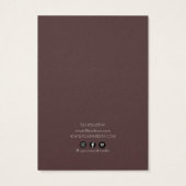 Moderne Zen Ketting Armband Display Kaart (Achterkant)