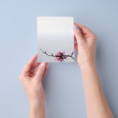 Moderne Zen Lente Bloemige Zakelijke Aangepaste Fl Flyer (Hand)