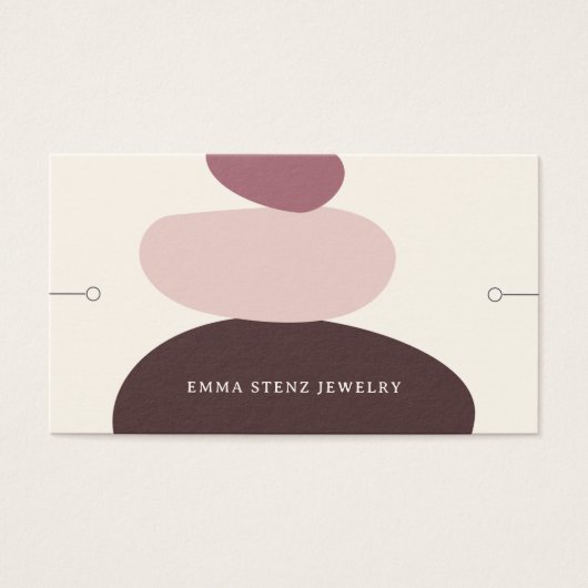 Moderne Zen sieraden armband Display Kaart (Voorkant)