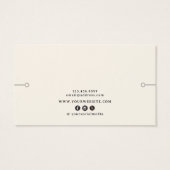 Moderne Zen sieraden armband Display Kaart (Achterkant)