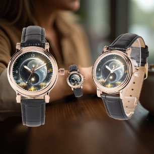 Moderne Zen Yin en Yang trillingen Horloge