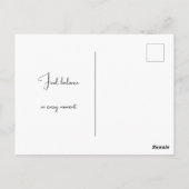 Moderne Zen Yin en Yang vibes Briefkaart (Achterkant)