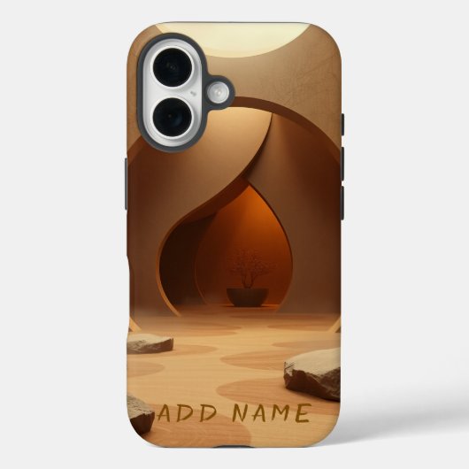 Moderne zenarchitectuur sereniteit Case-Mate iPhone case (Achterkant)