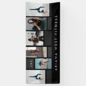 Moderne zes-foto-collage Persoonlijke trainer Fitn Spandoek (Verticaal)