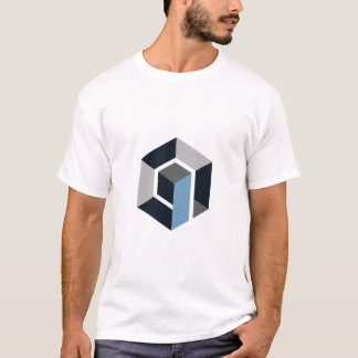 Moderne Zeshoek Geometrische Abstract Minimalistis T-shirt