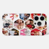 Moderne zeshoekige multi-fotocollage Case-Mate iPhone case (Achterkant (horizontaal))